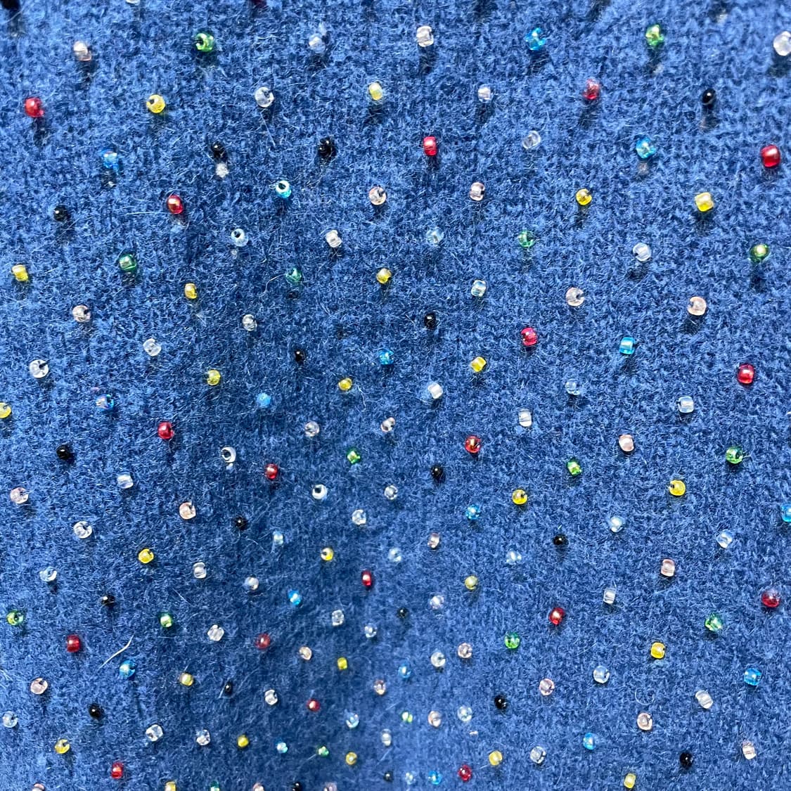 빈티지 블루 비즈 니트 상품이미지3