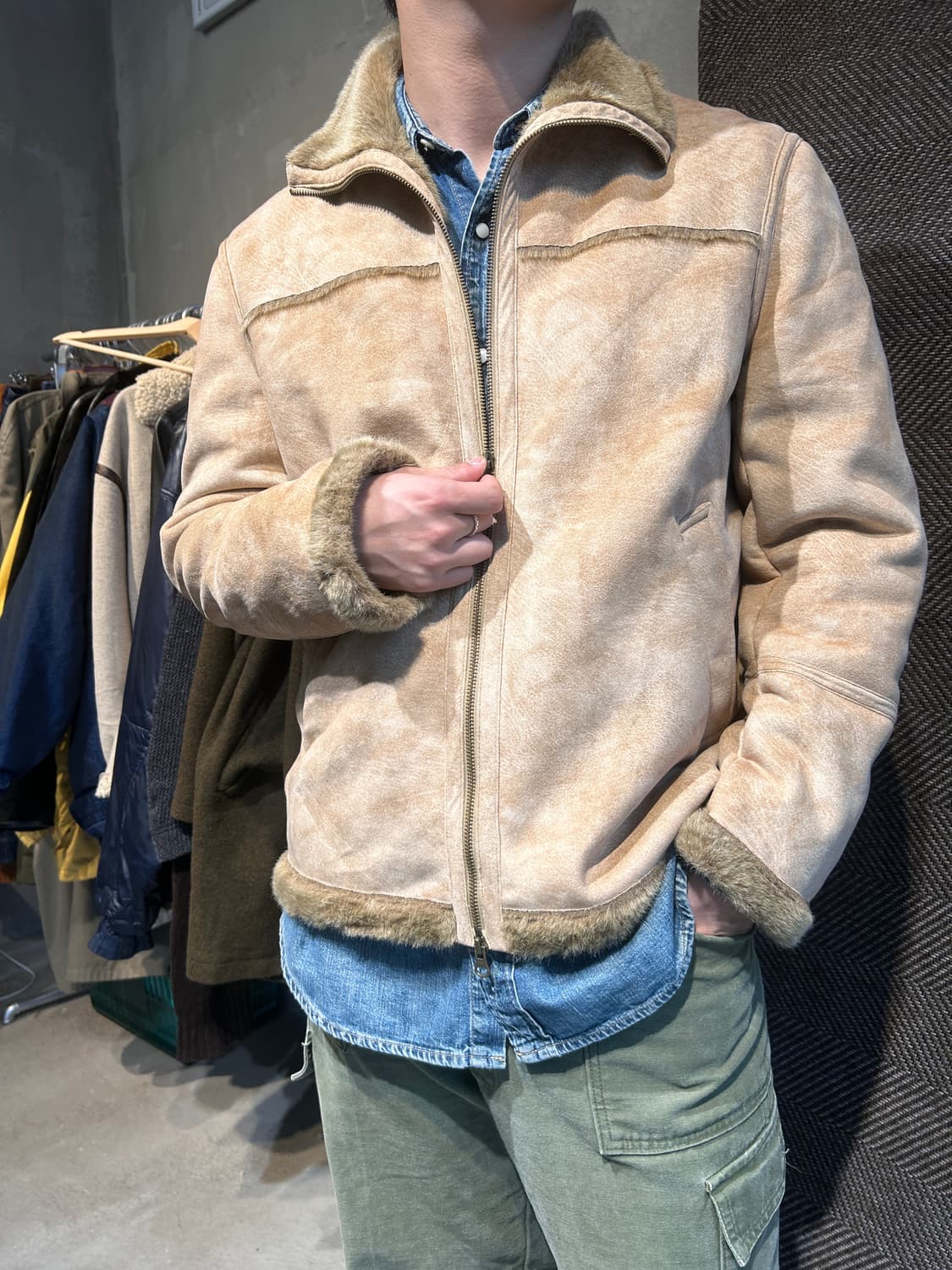 90s 카터스 무톤 퍼 자켓 Carter’s 상품이미지3