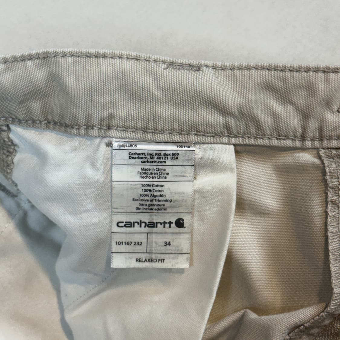 35inch) 칼하트 덕 캔버스 워크팬츠 반바지 릴렉스핏 상품이미지8