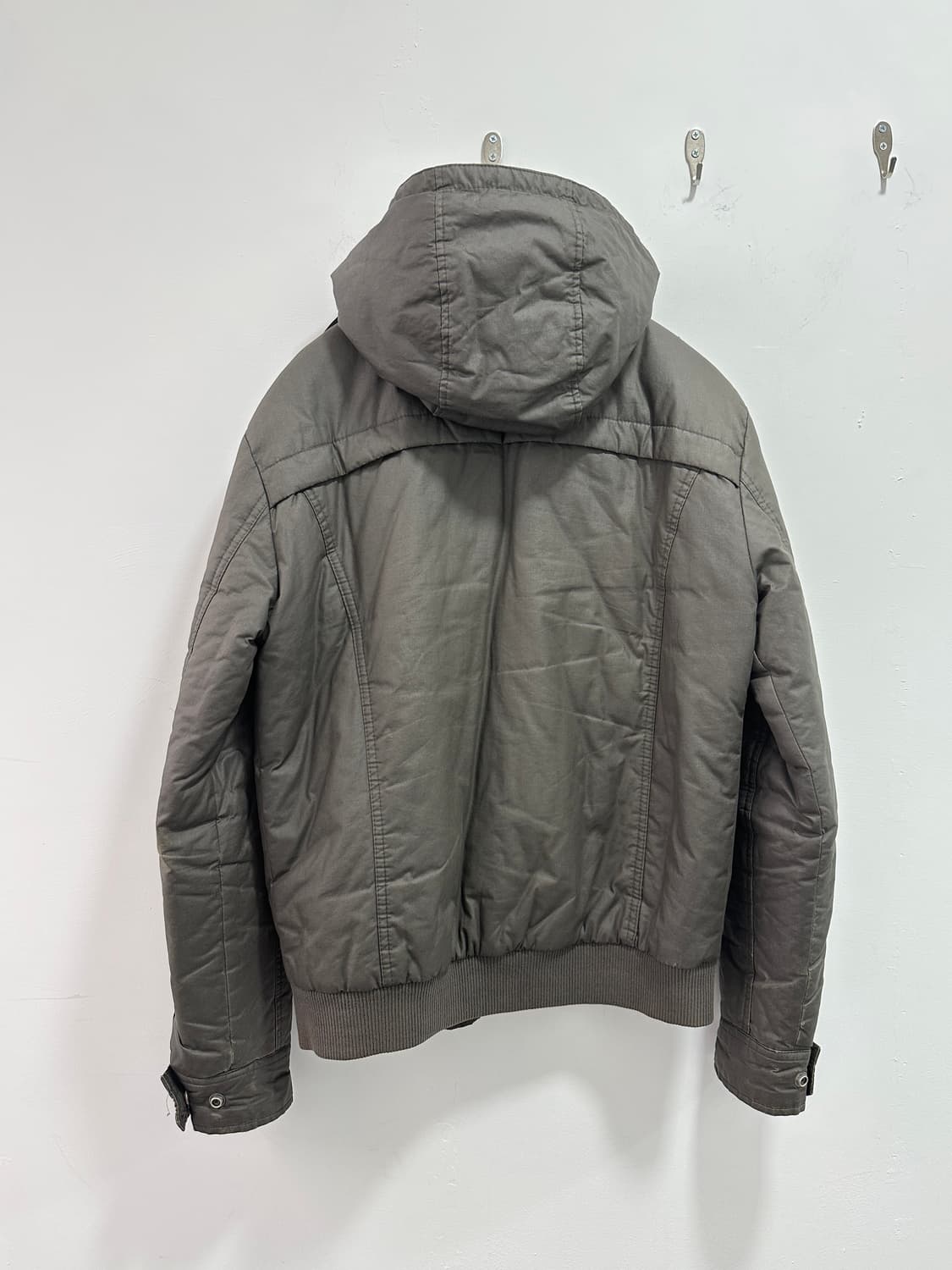 Grunge khaki brown multi pocket bomber 상품이미지9