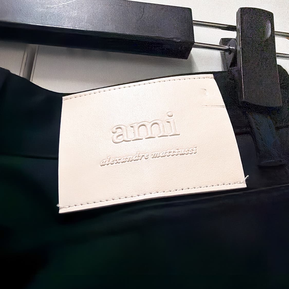 (정품/새상품) AMI 아미 여성 블랙 캐주얼 코튼 팬츠 상품이미지4