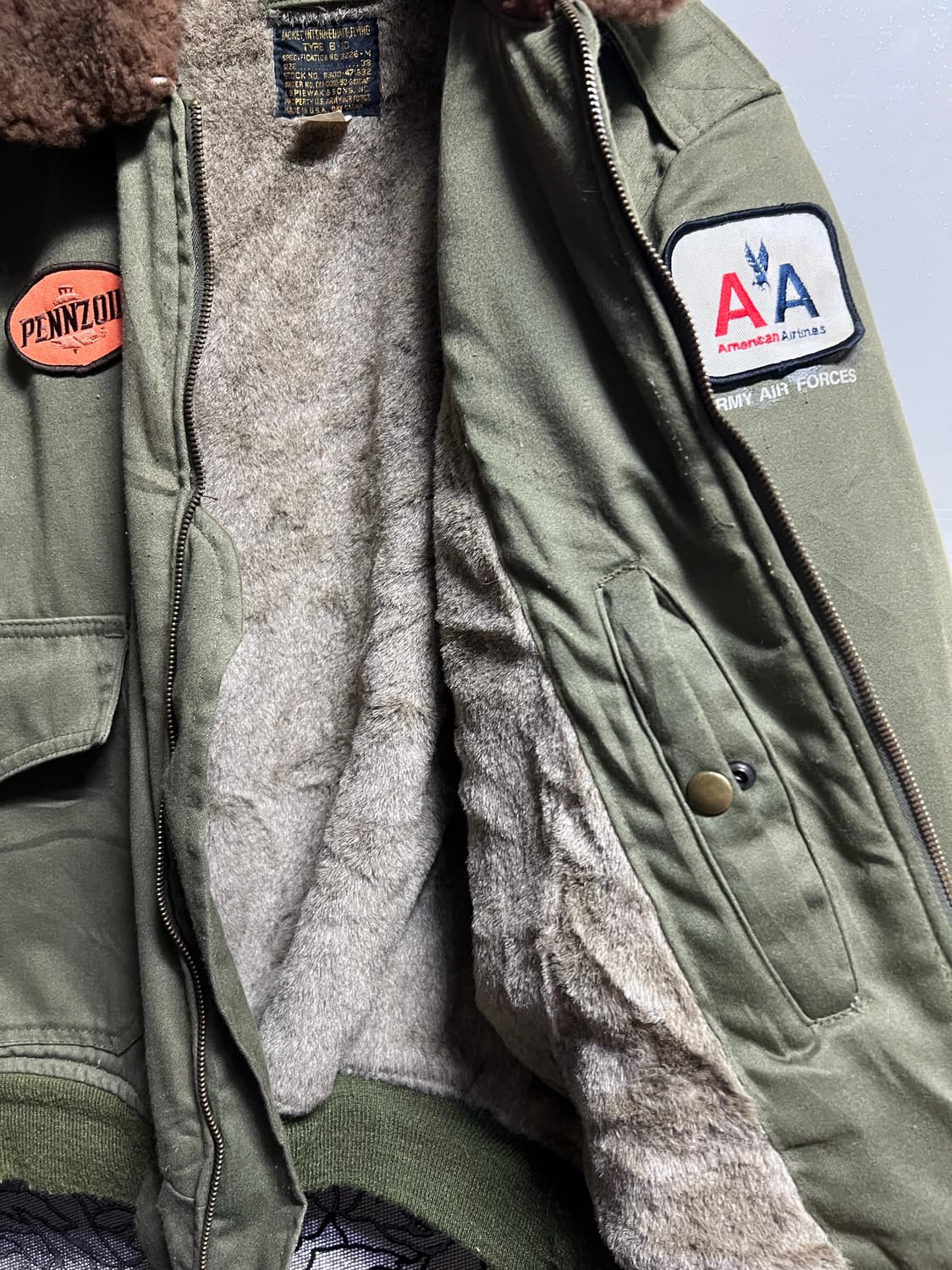 I.Spiewak 스피왁 B-10 플라이트 봄버자켓 상품이미지7