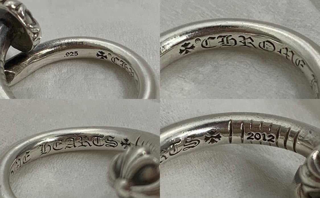 [US 4.5]크롬하츠 크로스볼 네일링 못 반지 상품이미지6