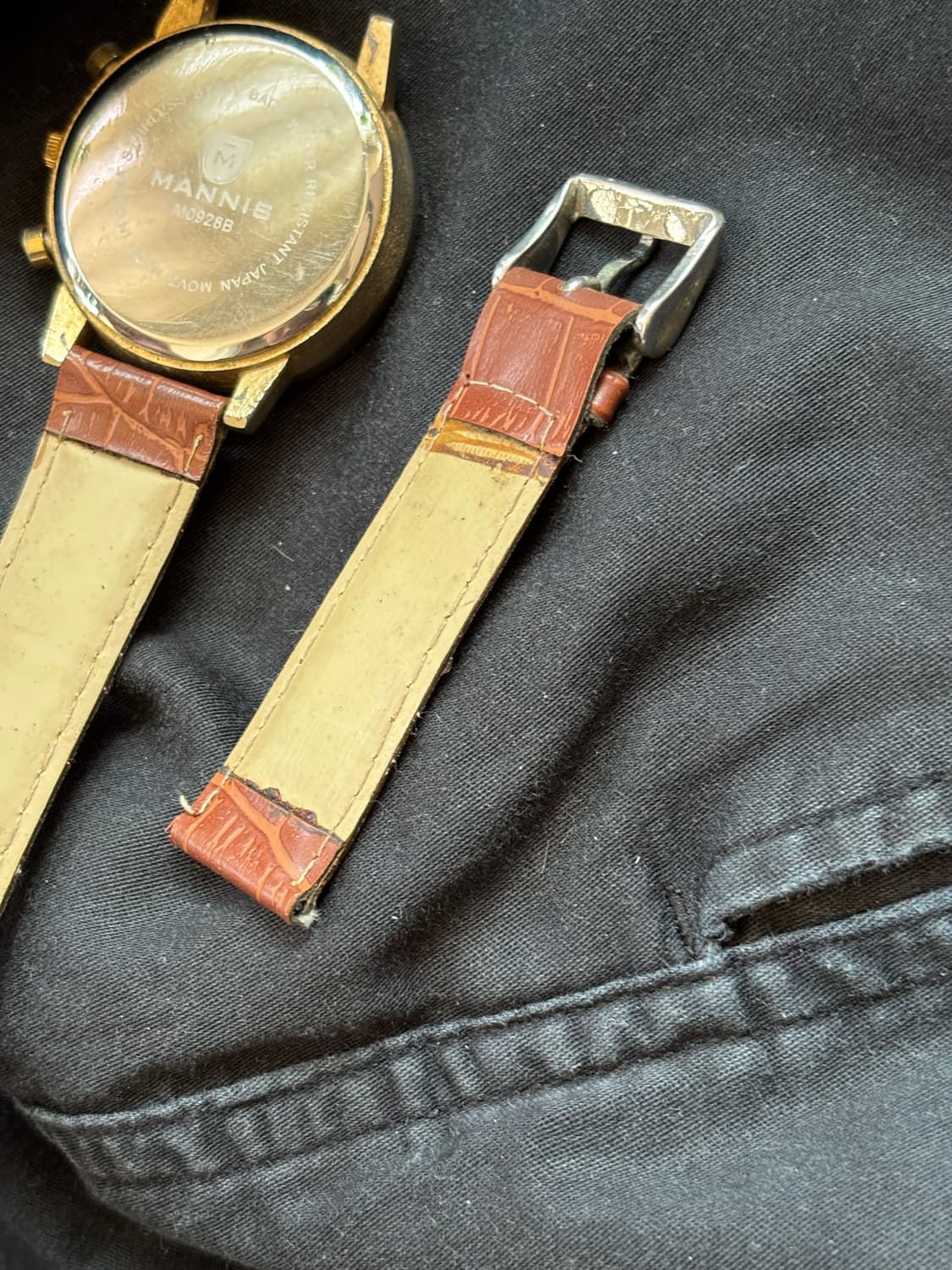 vintage mannis leather band watch 상품이미지6