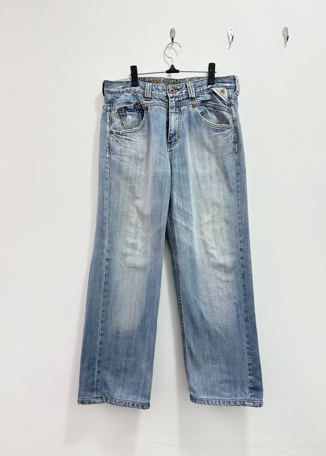 Vintage sagging back patch denim pants  상품이미지6