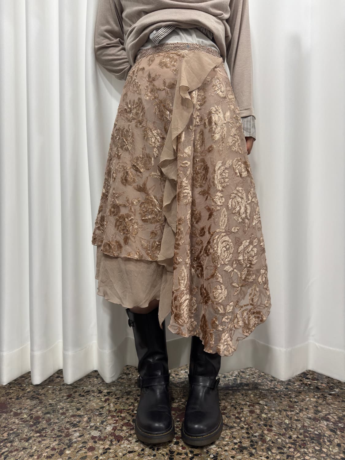 lois crayon design layered skirt 상품이미지1