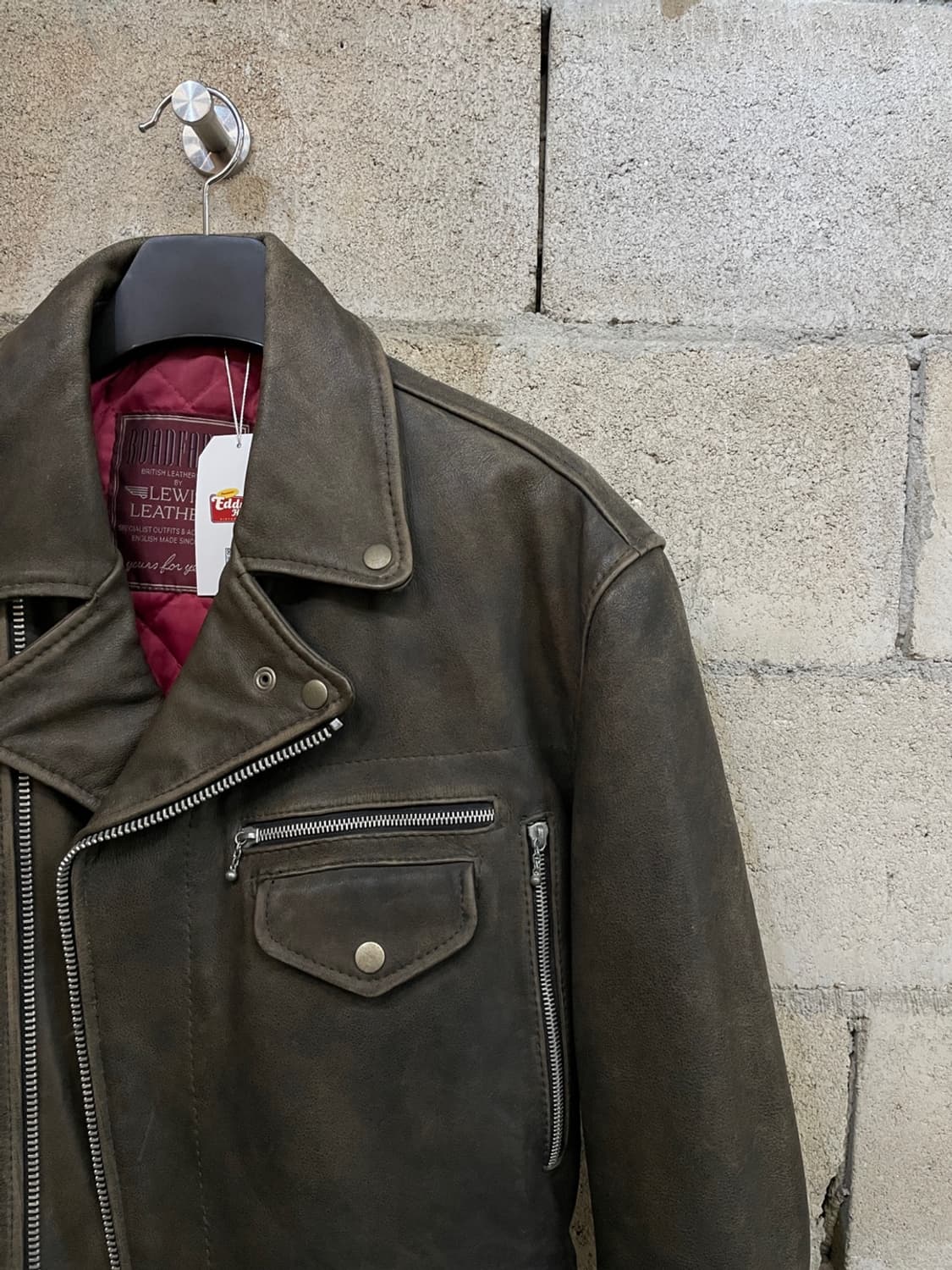 70s 루이스레더 로드 페어 더블 라이더 자켓 상품이미지3