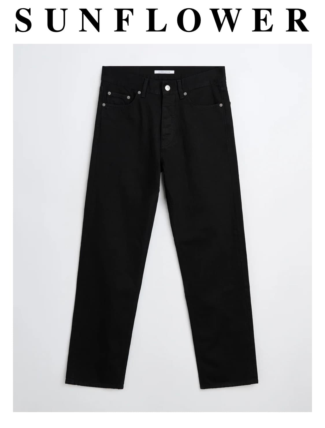 썬플라워 loose denim black rinse 29사이즈 상품이미지1