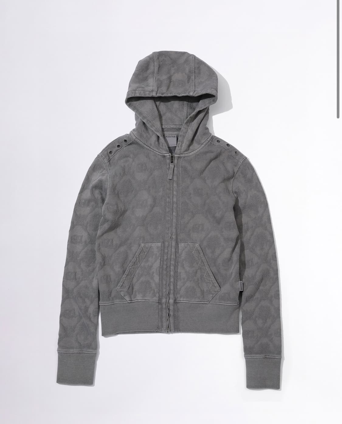 스컬프터 Jacquard Hoodie Zip-Up Charcoal 상품이미지1