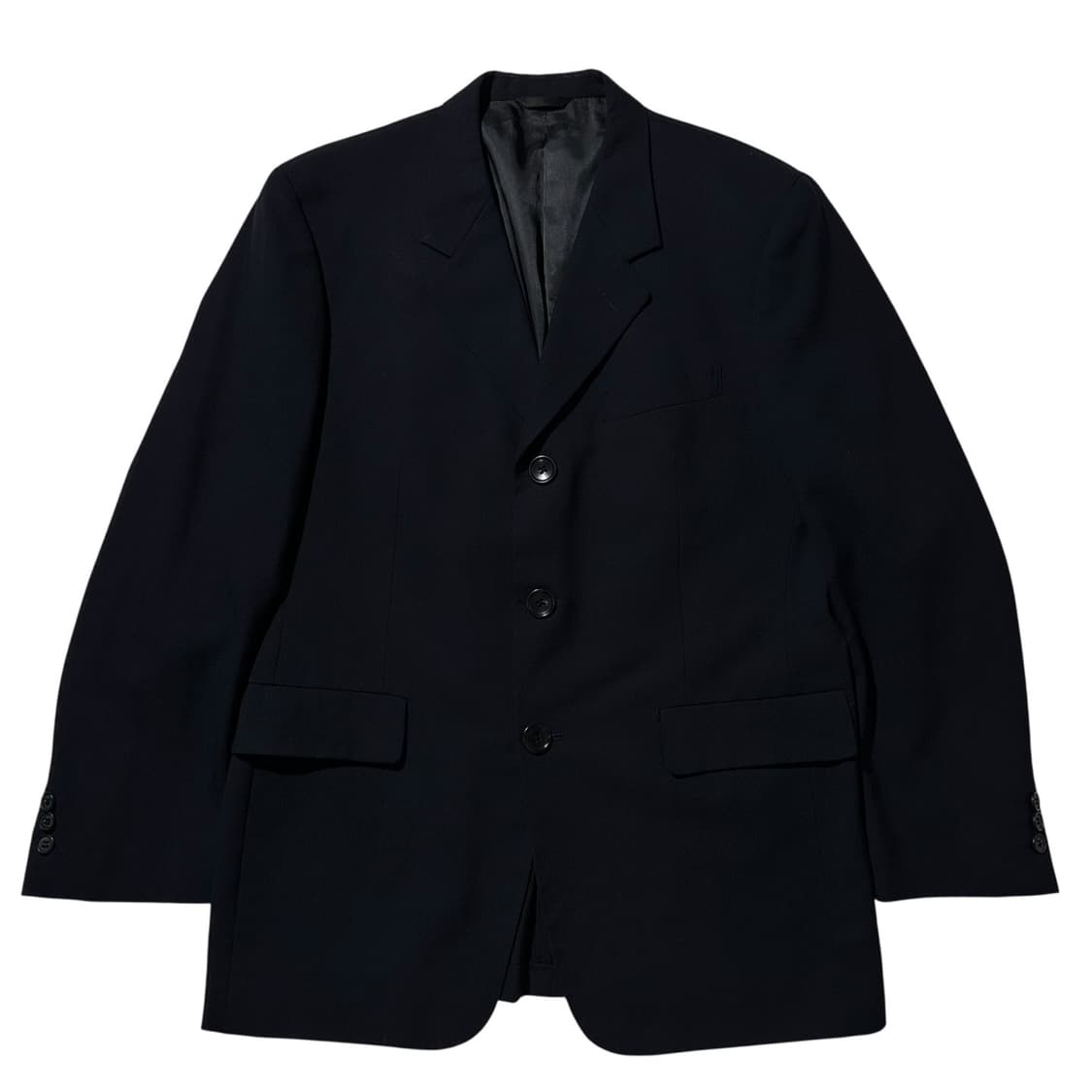 요지 야마모토 싱글 3B 블레이저 자켓 네이비 상품이미지1