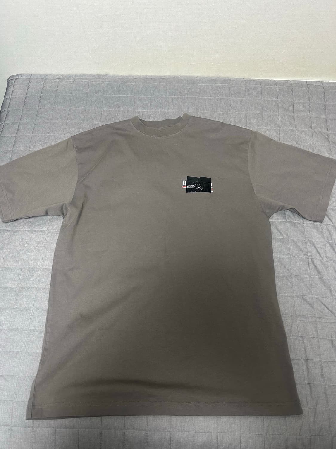 [S] 발렌시아가 개퍼 반팔 티셔츠 그레이 상품이미지2