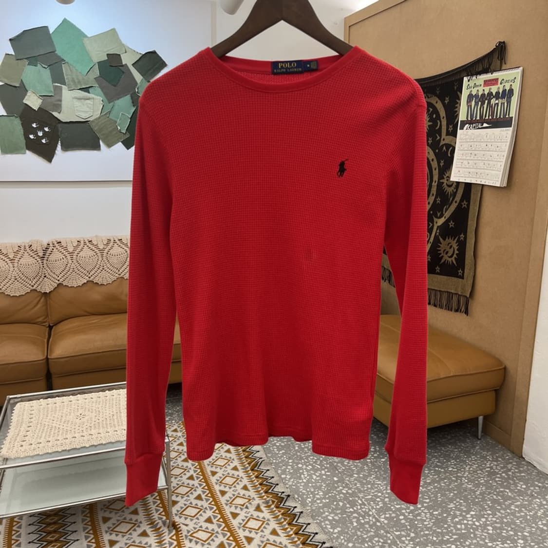 폴로 랄프로렌 빈티지 레트로 00's 와플 니트 롱슬리브 M C10875 상품이미지3