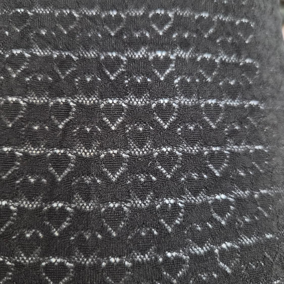 Celsius 17℃ 하트 패턴 블랙 팬티스타킹 상품이미지1