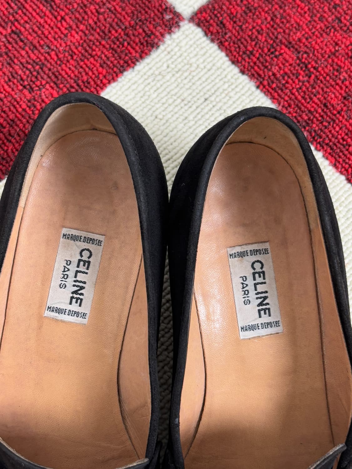 Old CELINE Dark brown Suede Rofer 상품이미지5
