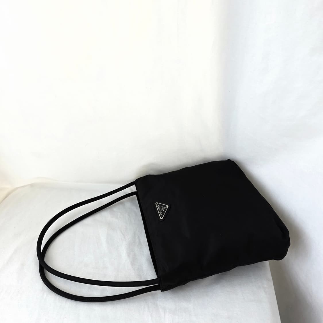 [정품 PRADA] 프라다 두줄 나일론 토트백 스몰 상품이미지3