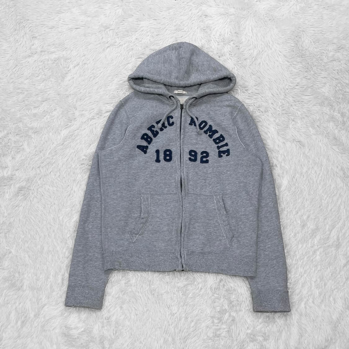 아베크롬비 아치 로고 후드집업 그레이 상품이미지2