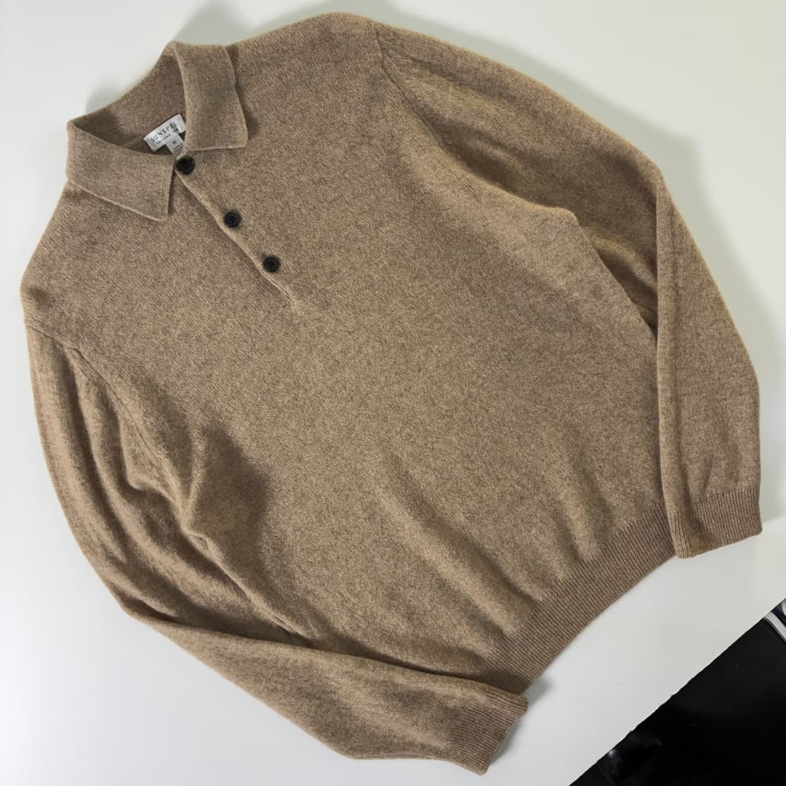 Sunspel  선스펠 캐시미어 브라운 카라 니트   상품이미지2
