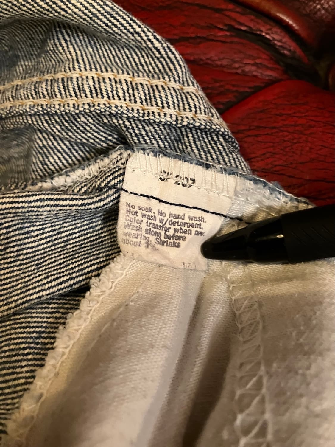 80s USA 빈티지 리바이스 517 오렌지탭 부츠컷 데님 팬츠 상품이미지9