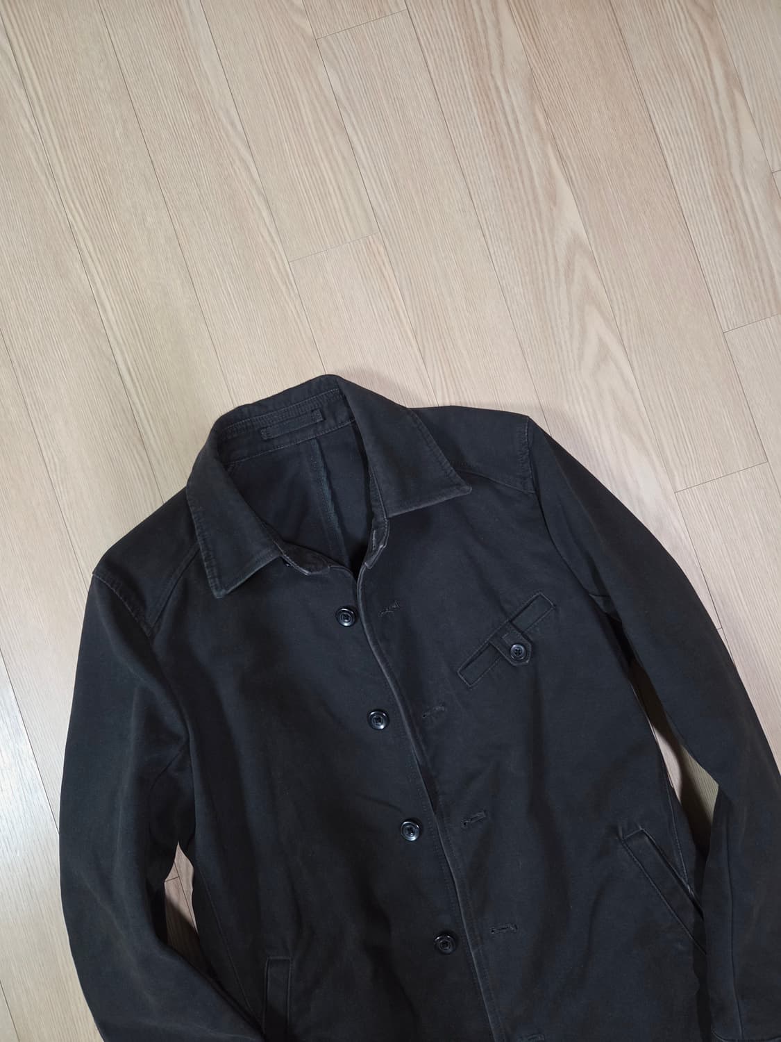 BOYCOTT 블랙 포켓 칼라 워크 재킷 상품이미지2