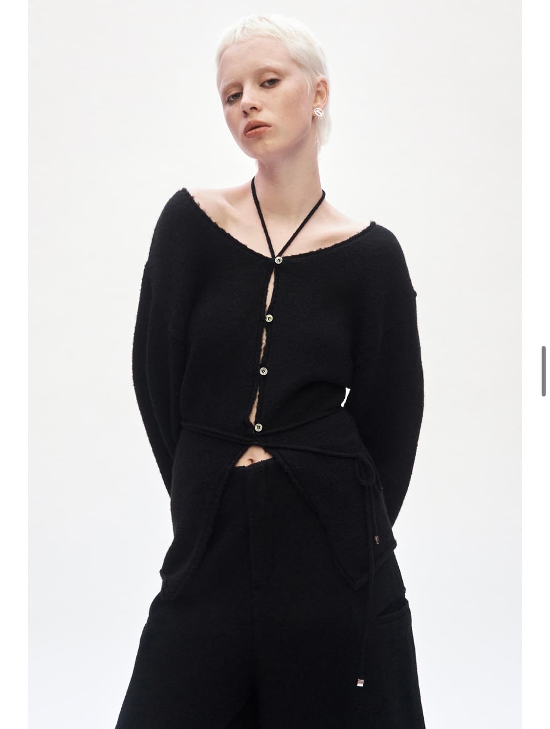 트리밍버드 2-way스트랩 니트 (black) 상품이미지1