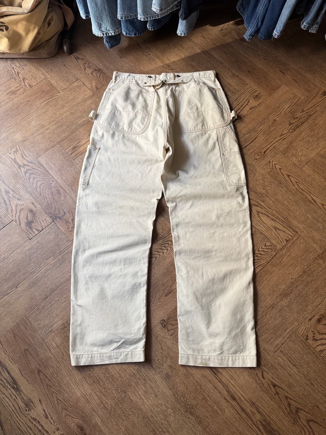 [34]KAPITAL 캐피탈 씬 캔버스 키나리 럼버 팬츠 상품이미지2