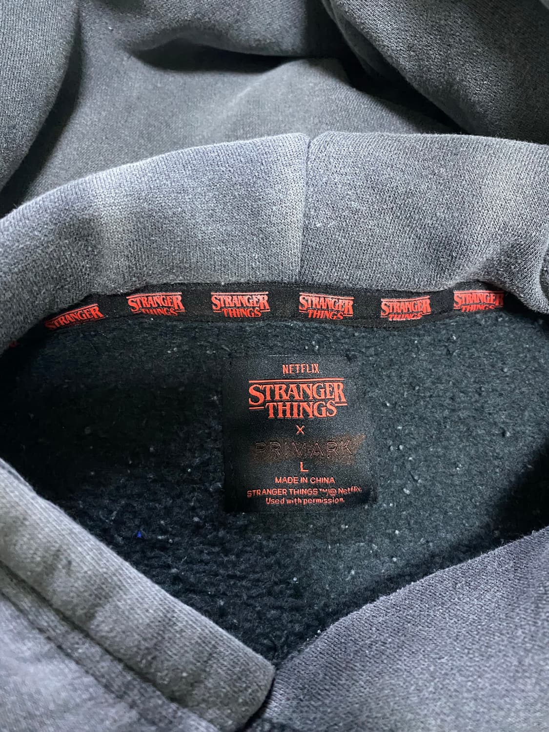 넷플릭스 공식 기묘한이야기 굿즈 헤비후드 L 상품이미지4