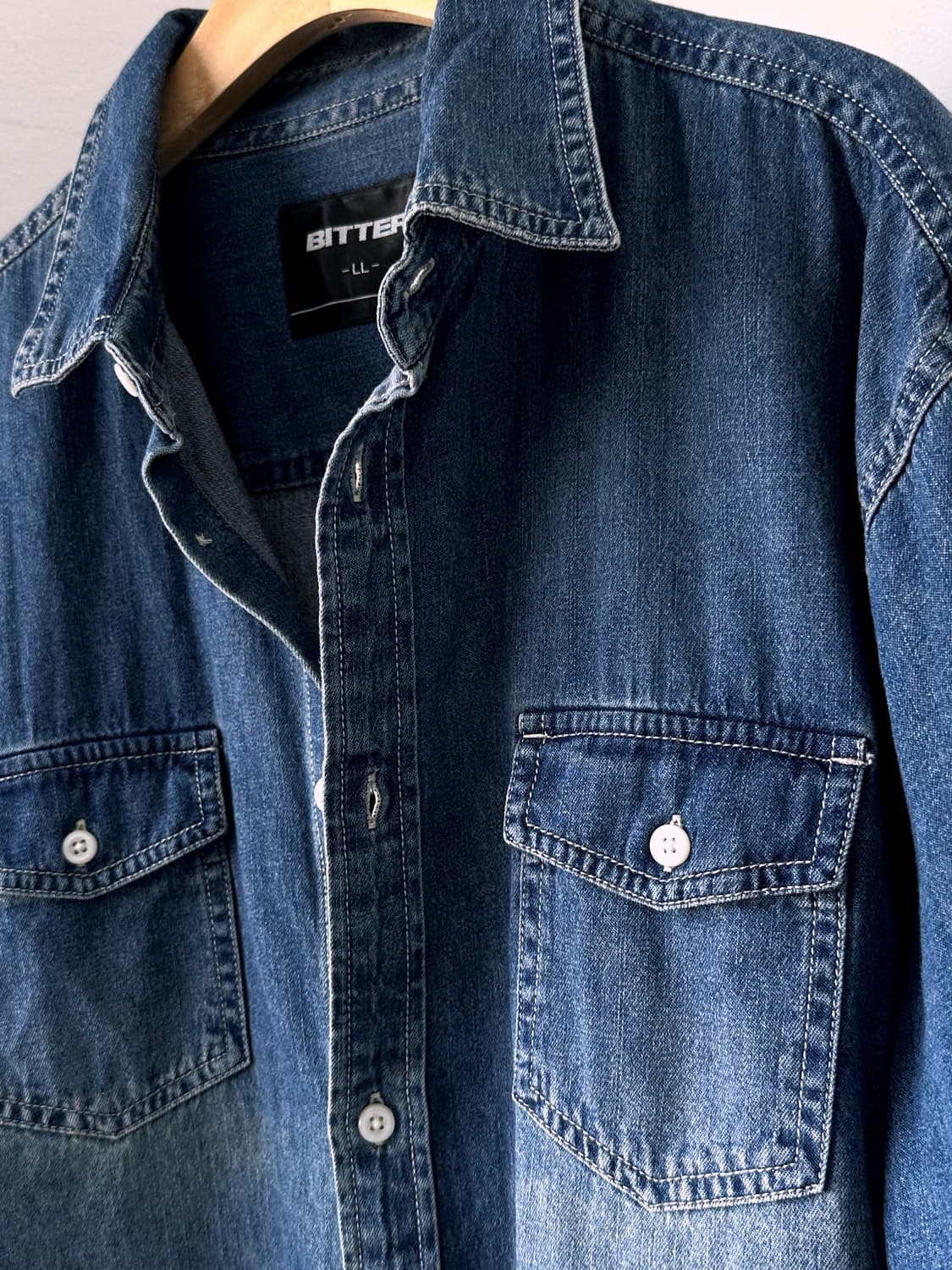 Cotton denim L/S work shirt 상품이미지2