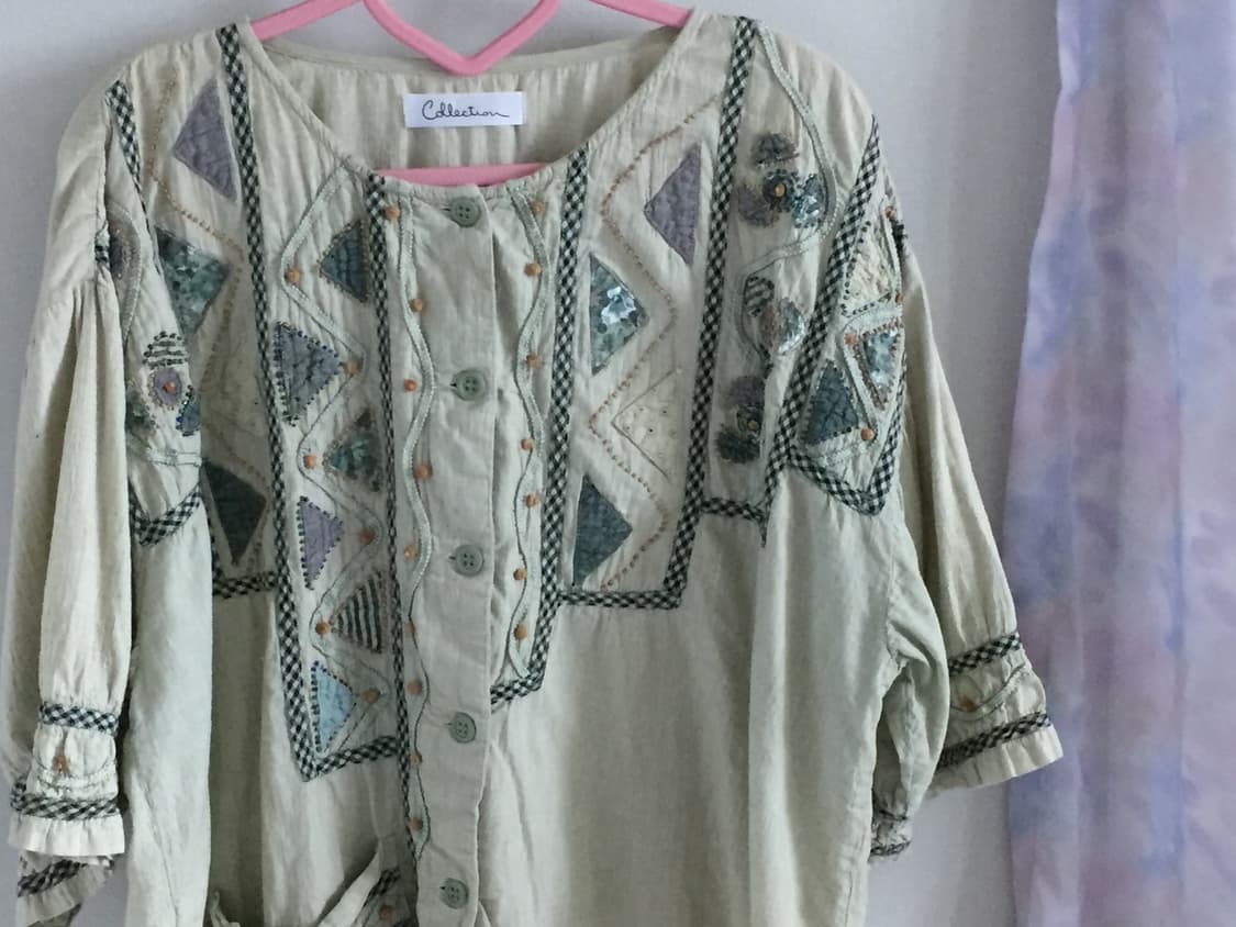 연두색 블라우스 상품이미지2