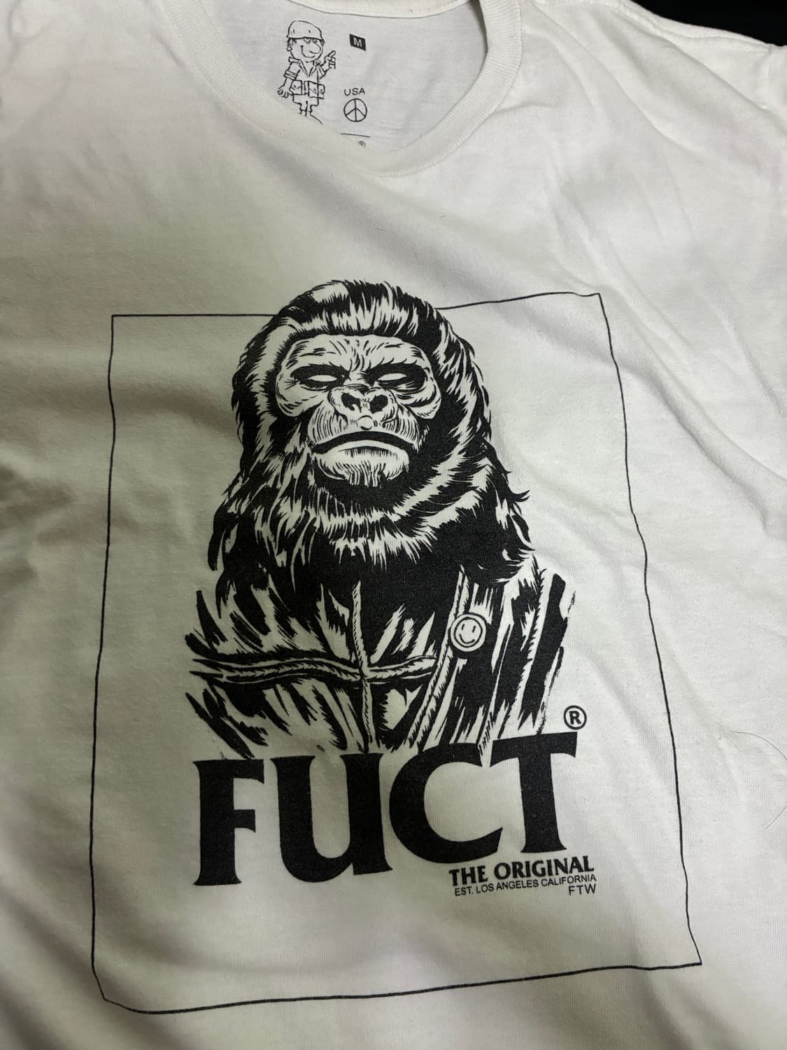 FUCT 혹성탈출 프린팅 로고 made in USA vintage 상품이미지1