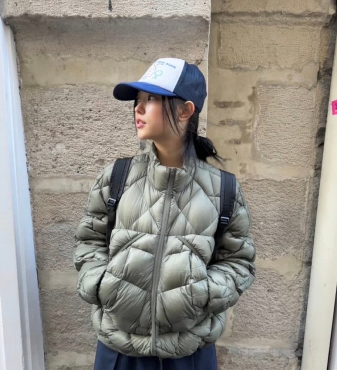 로아 라이트패딩 카키그린 L 상품이미지1