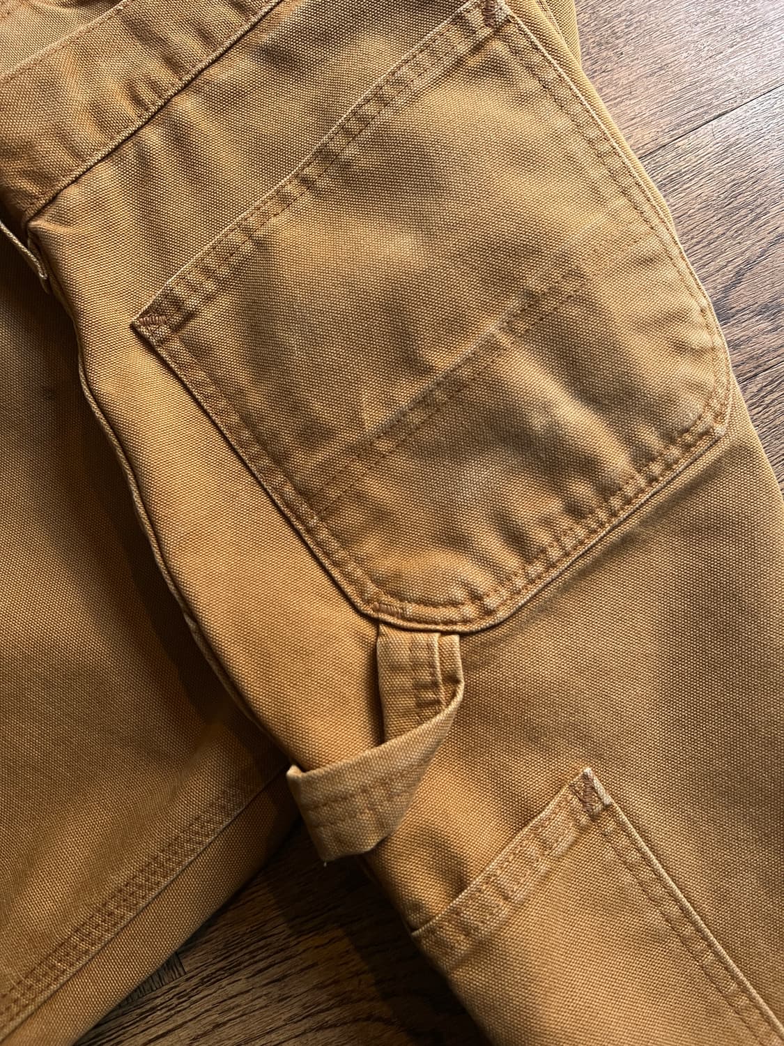 [31]칼하트 USA 빈티지 워싱 브라운 싱글니 카펜터 워크 팬츠 상품이미지6