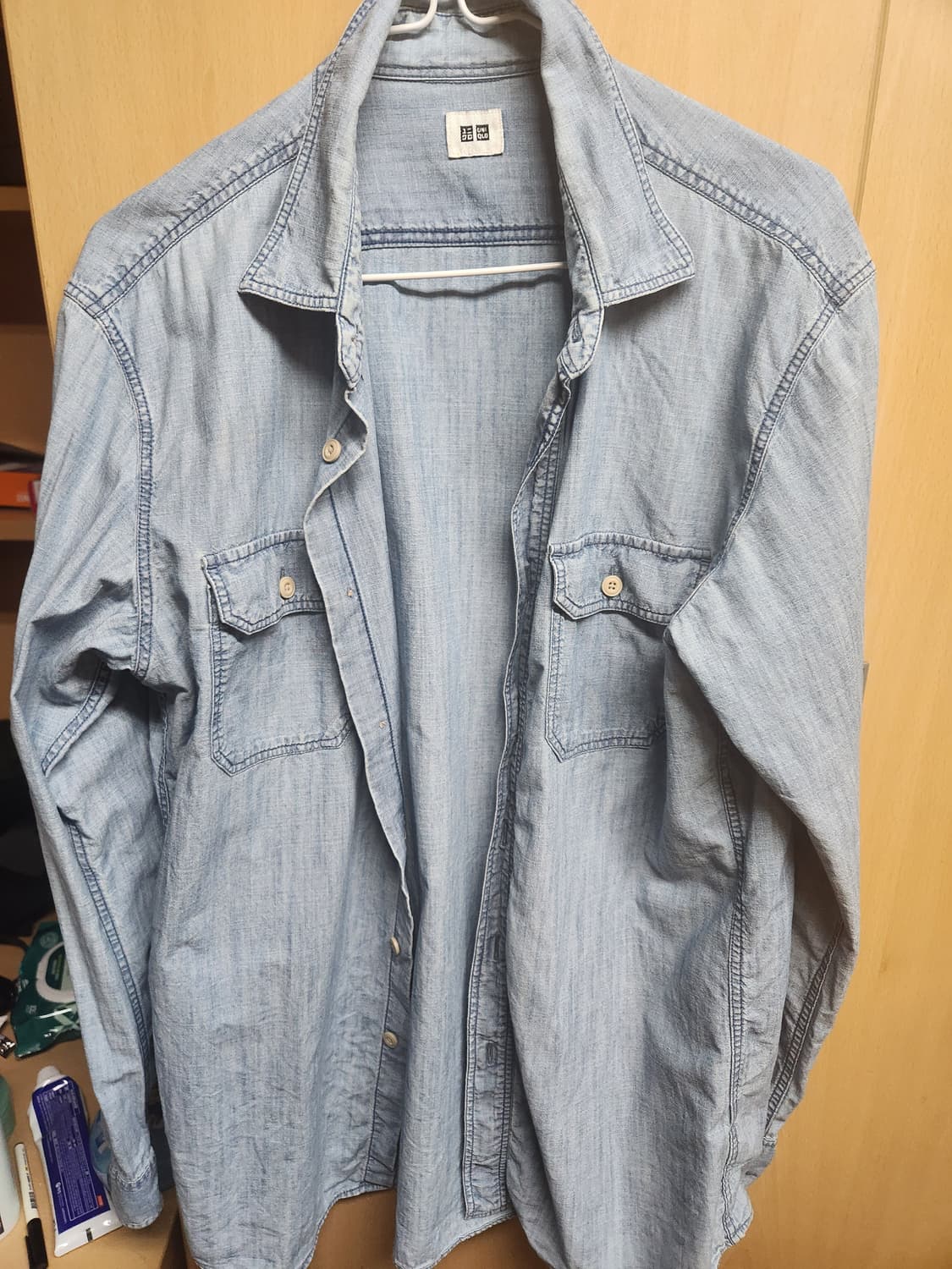 유니클로 샴브레이 L 상품이미지1