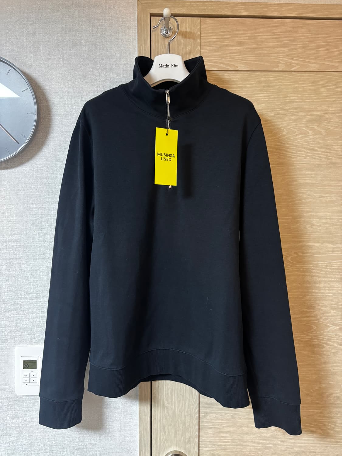 택포/S급) COS 네이비 하프 집업 스웨트 셔츠 상품이미지4