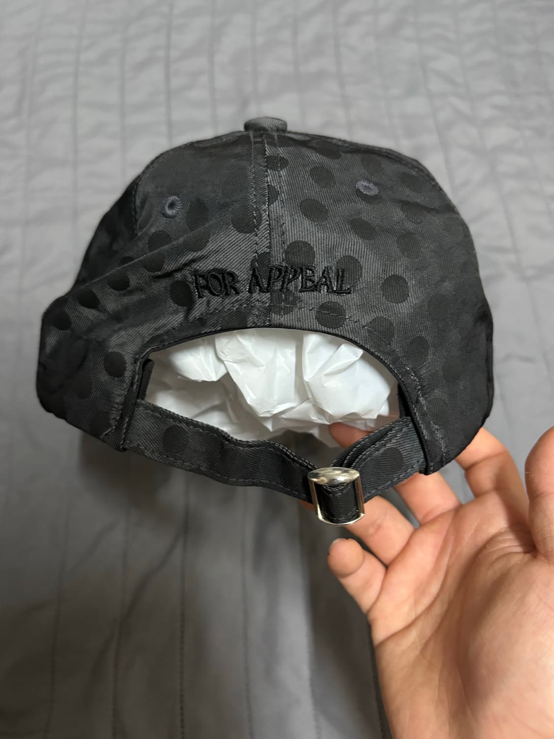 포어필 러브 볼캡 도트 차콜 상품이미지2