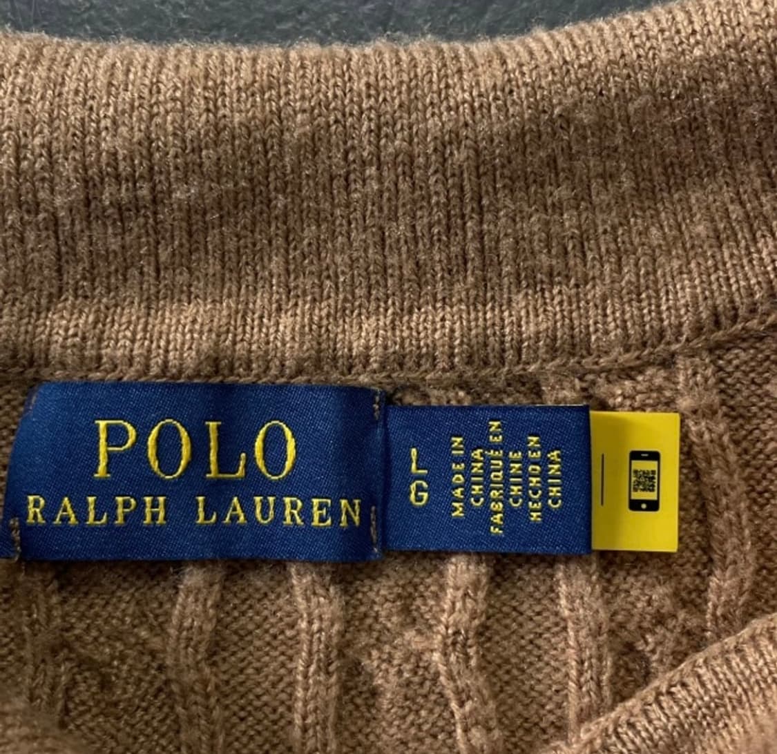 폴로 랄프로렌 꽈배기 니트 카라티 상품이미지5
