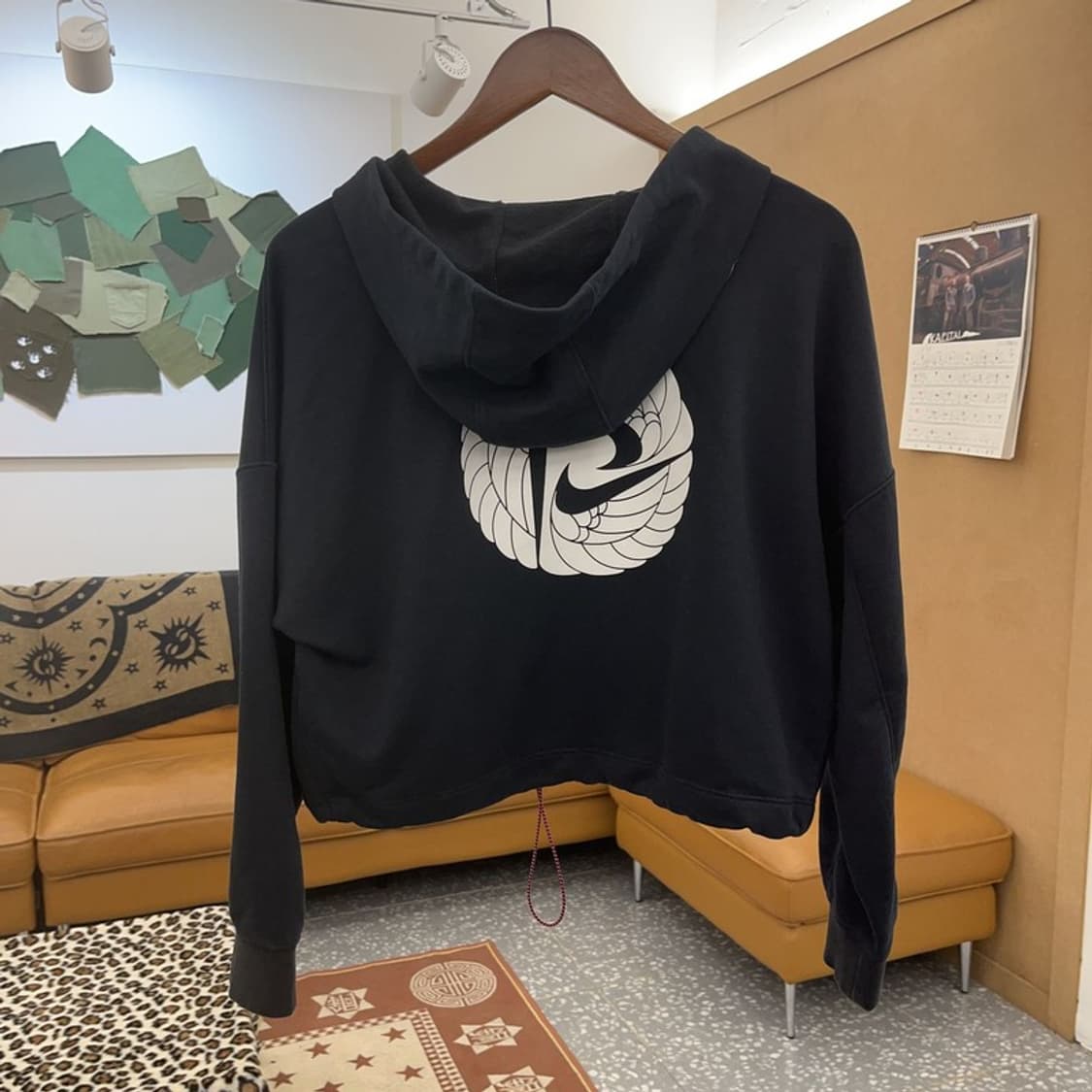 나이키 올드스쿨 스트릿 힙합 크롭 후드티 M C09729 상품이미지4