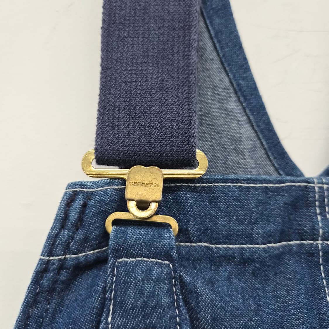 칼하트 데님 오버롤 멜빵바지 34in 상품이미지4