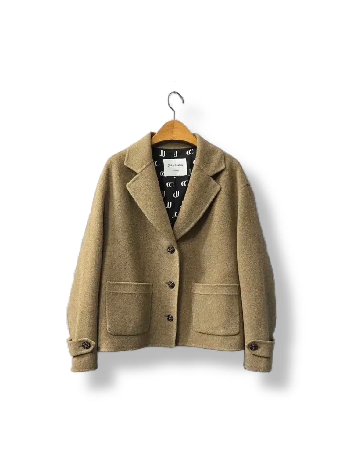 쥬시꾸뛰르 캐시미어 블렌드 핸드메이드 숏코트 자켓 상품이미지1