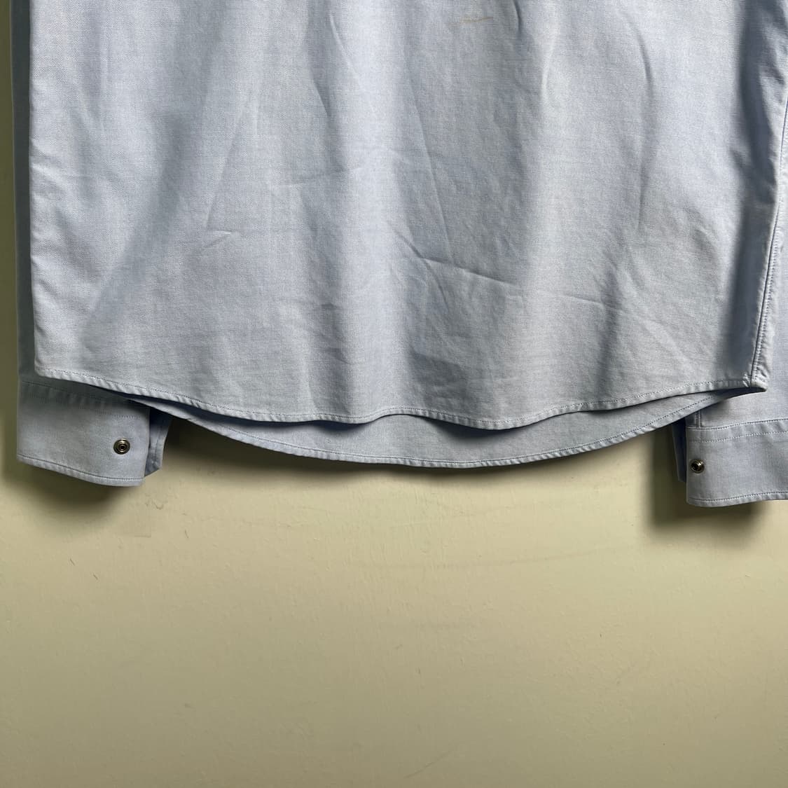 몽클레어 라이트 블루 버튼다운 칼라 풀오버 셔츠 M 상품이미지5