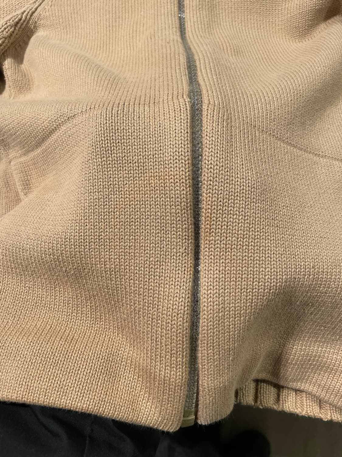 아르마니 익스체인지 베이지 슬림 니트 집업 자켓 상품이미지9