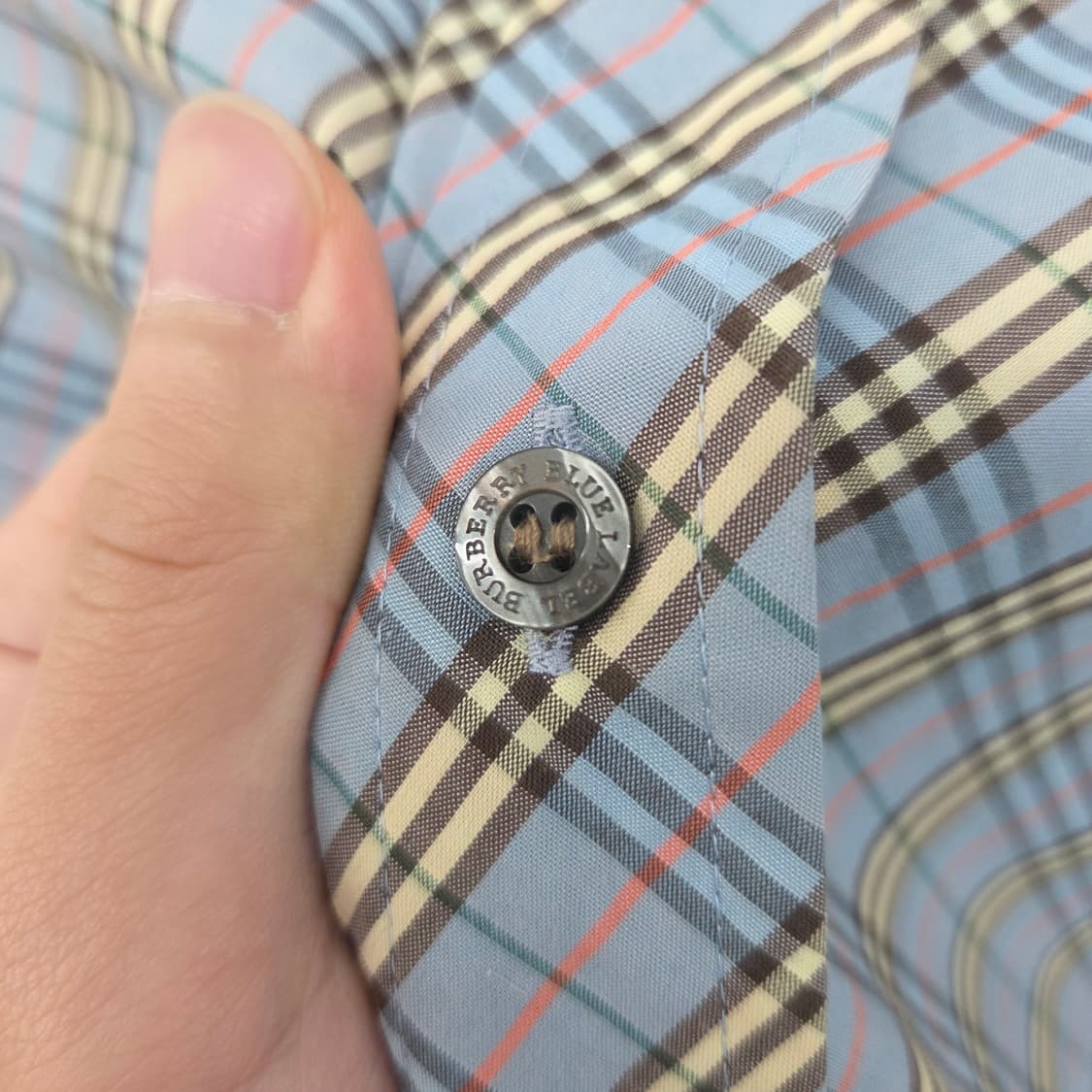 버버리 체크 반팔 셔츠 여s 상품이미지4