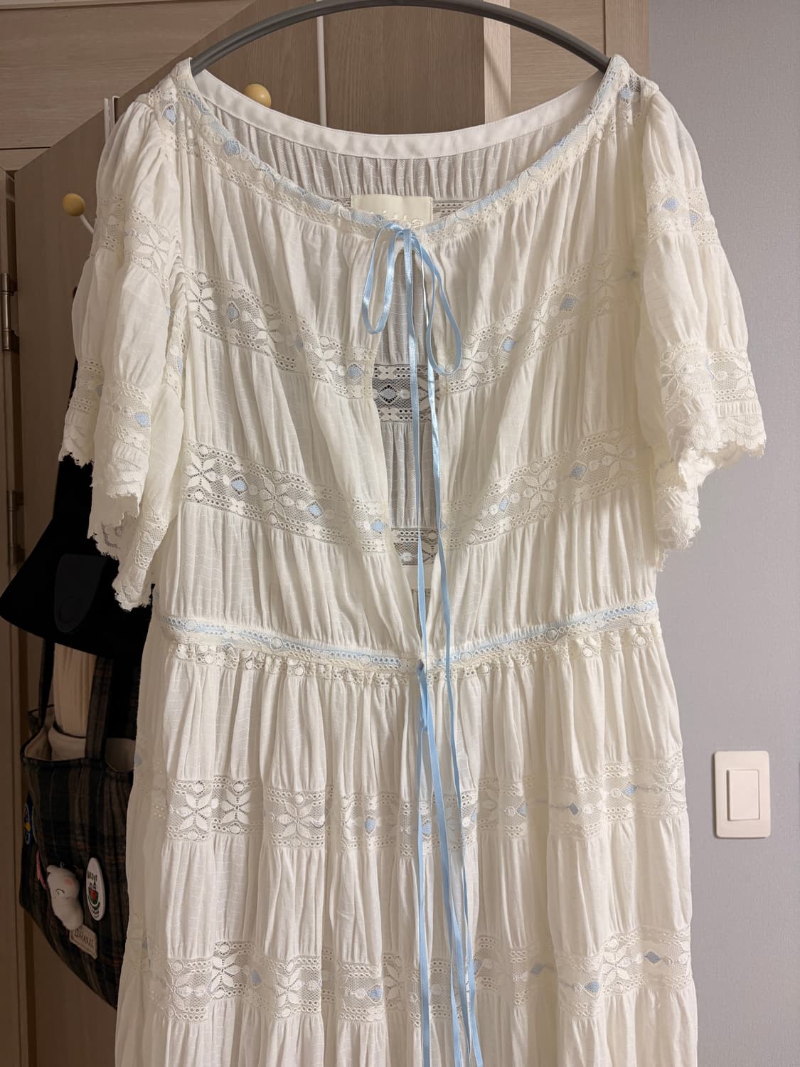 플레따 화이트 롱원피스 상품이미지5