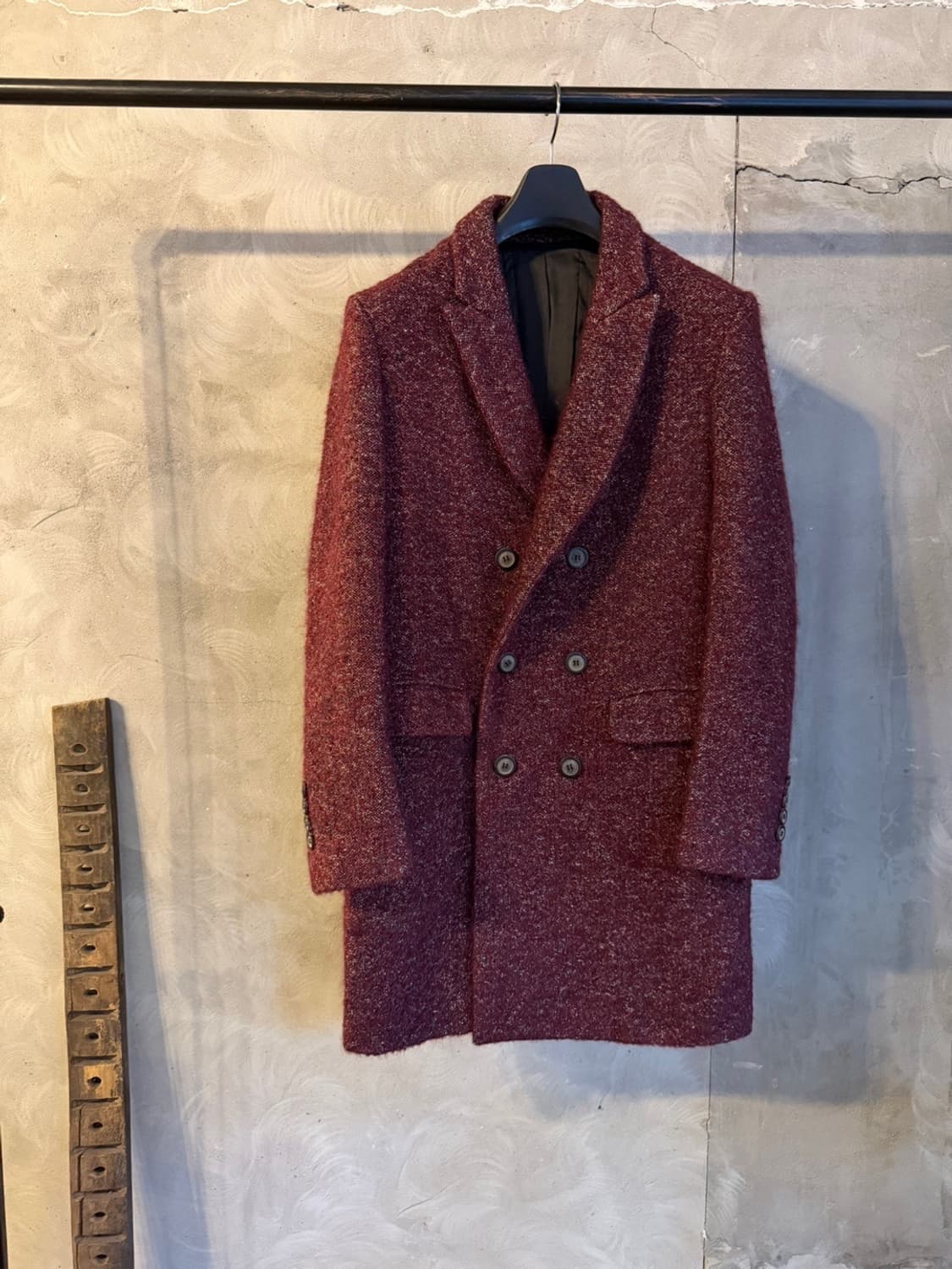 솔리드옴므 모헤어 더블 브레스티드 코트 슬림100 상품이미지1