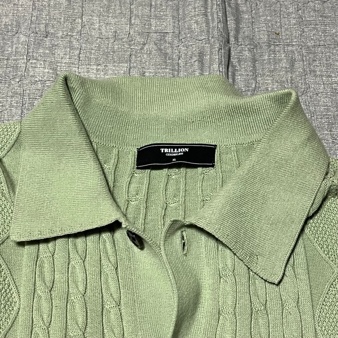 트릴리온 워셔블 반팔 니트 XL 니트 반팔티 상품이미지2