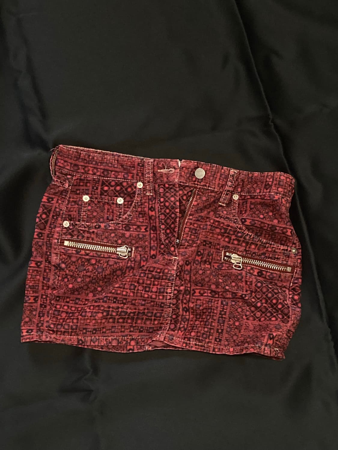 이자벨마랑 패턴 핑크 미니 스커트 상품이미지1