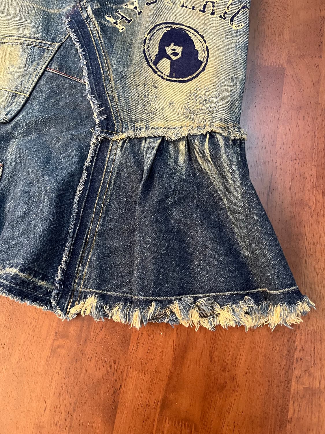 히스테릭 글래머 y2k 서클걸 데님 플레어 스커트 상품이미지7