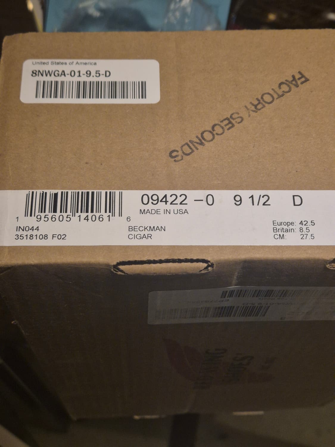 레드윙 벡맨 9422 시가 엑스칼리버 275 (9.5) 상품이미지7