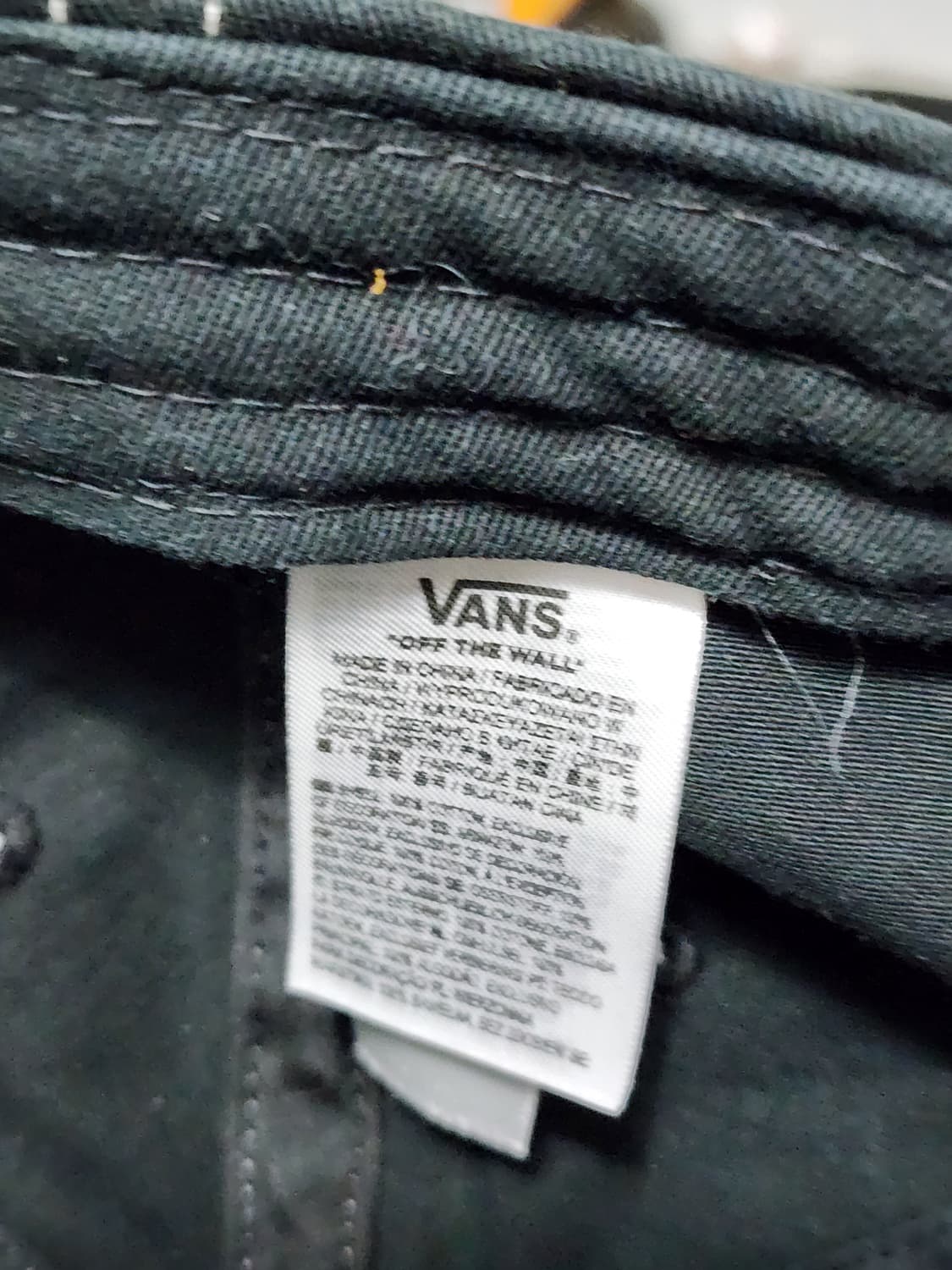 반스 블랙 볼캡  상품이미지5