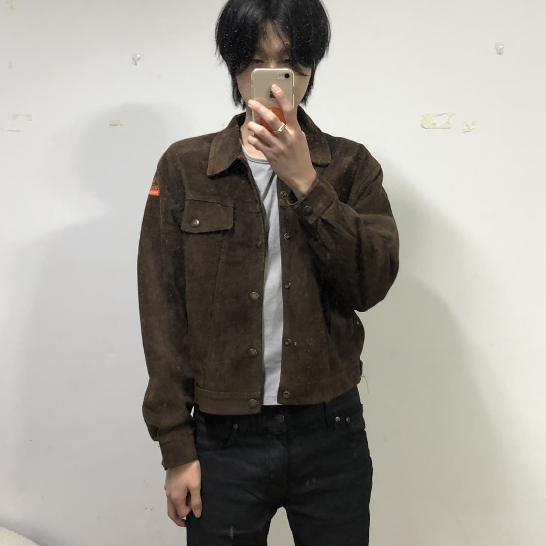 스트릿버즈 크롭 레더 트러커 자켓  상품이미지3