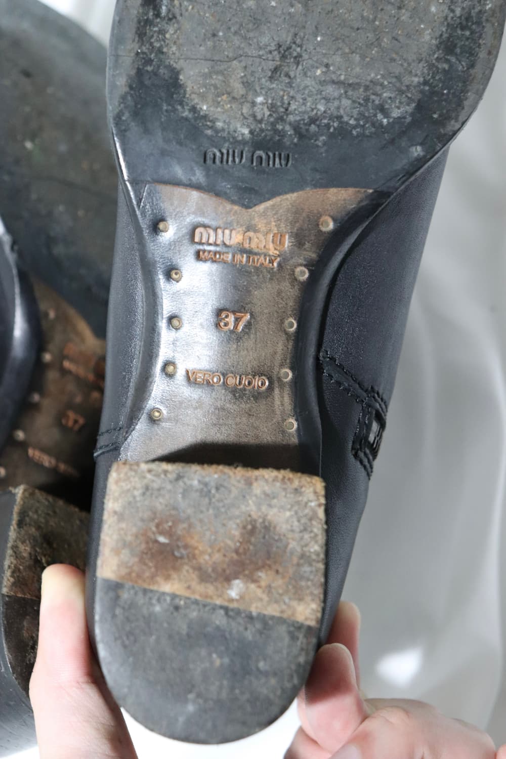 (W)[37] 미우미우 바로크 데보레 벨벳 레더 부츠 상품이미지5